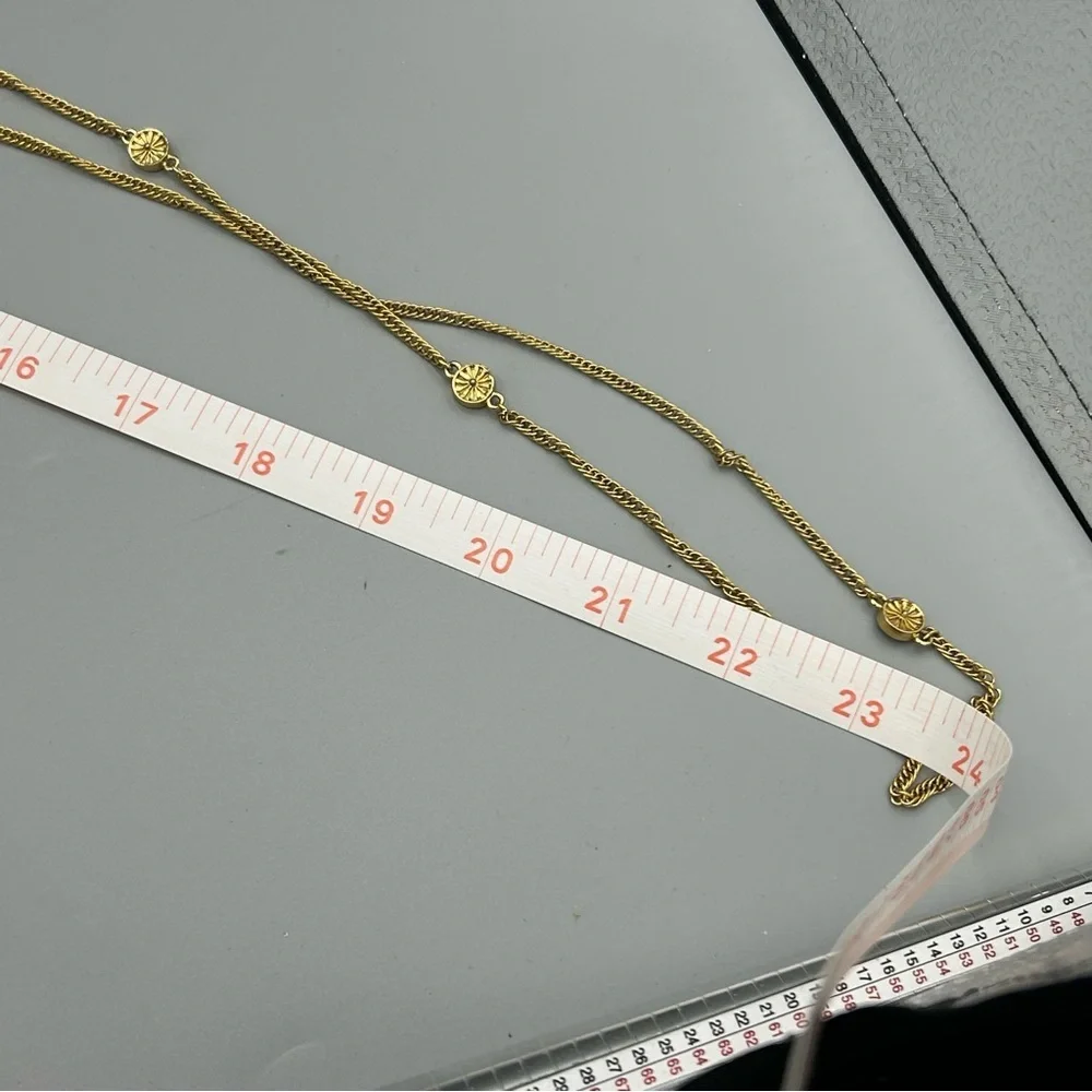 Monet Vintage Gold Tone Double Strand Necklace